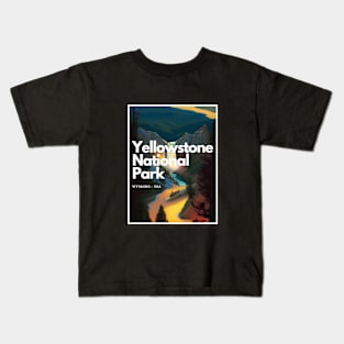 Yellowstone National Park hike - Wyoming USA Kids T-Shirt